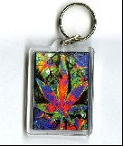 Cannabis Psychedelic Key-Ring