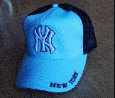 NY New York Cap mint/schwarz