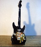 Metallica Mini-Gitarre schwarz