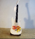 Metallica Mini-Gitarre weiÃŸ