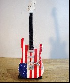 USA Flagge Mini-Gitarre 2
