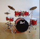Mini Drum-Kit PEARL rot